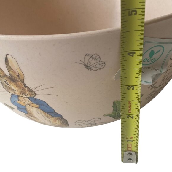 Peter Rabbit Bamboo Fiber Large Fruit Bowl Candy Beatrix Potter Easter Eggs 10" - Picture 5 of 11